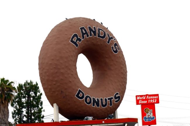 Randy's Donuts famous sign. 