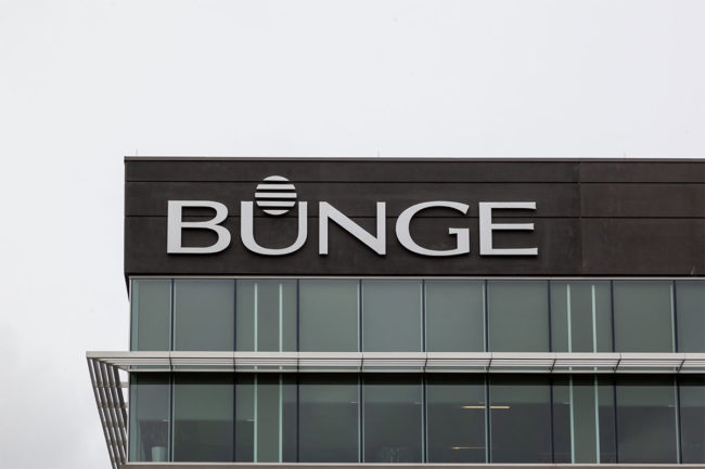 Bunge Headquarters on a cloudy day. 