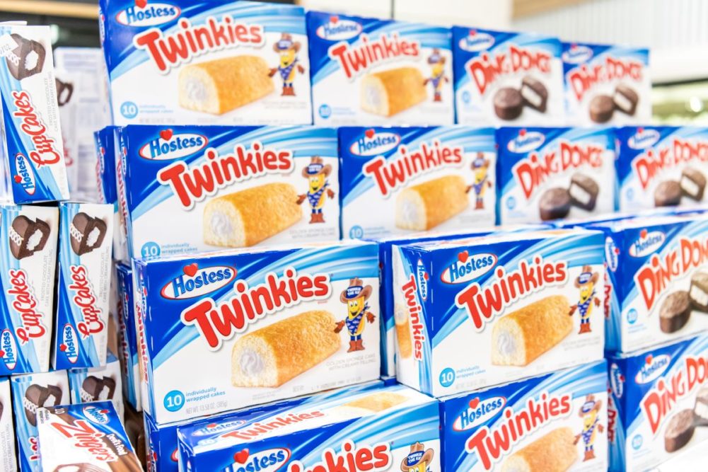 Assortment of Hostess Twinkies. 