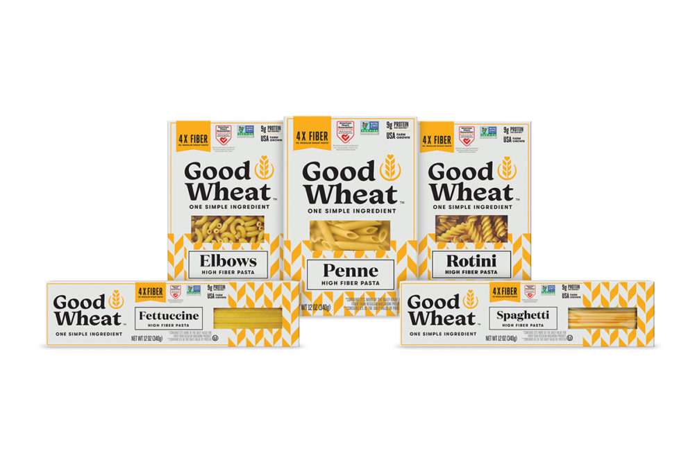 Assortment of Goodwheat pasta items. 