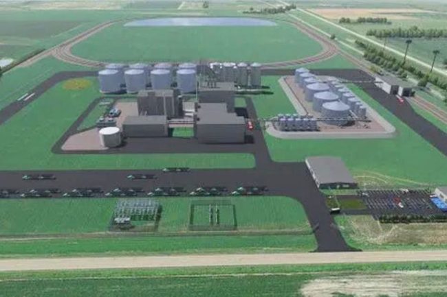  rendering of the new multiseed crush facility near Mitchell, South Dakota, US.