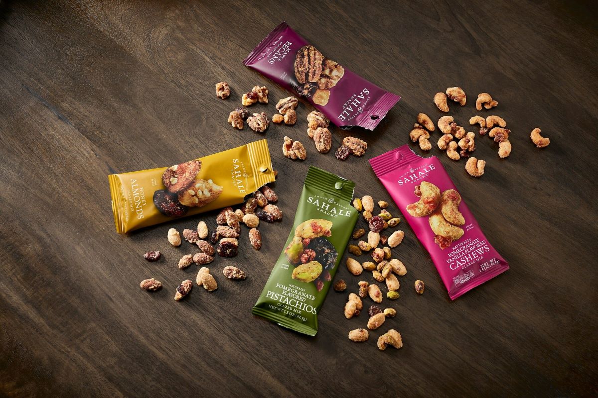 Assortment of nuts from Sahale Snacks. 