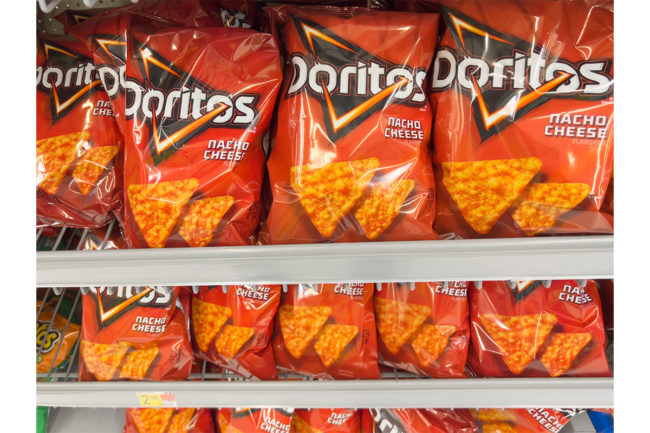Doritos at supermarket. 