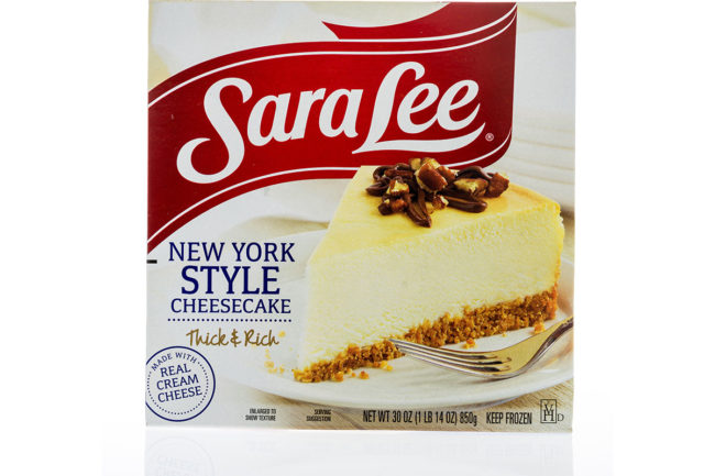 Sara Lee cheesecake. 