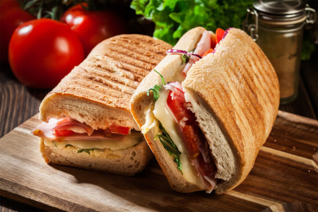 Italian sandwich. 