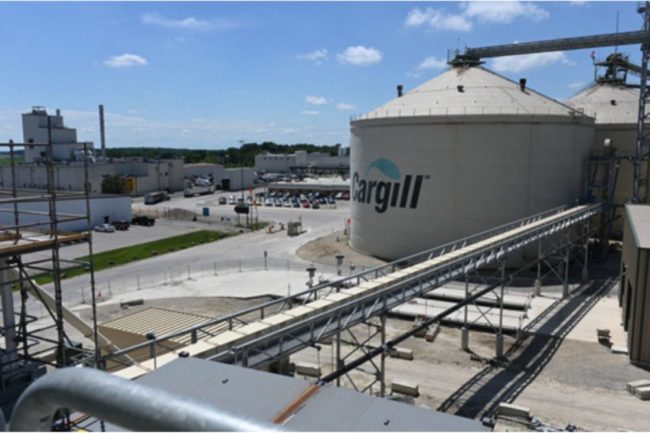 Cargill soybean crush facility.