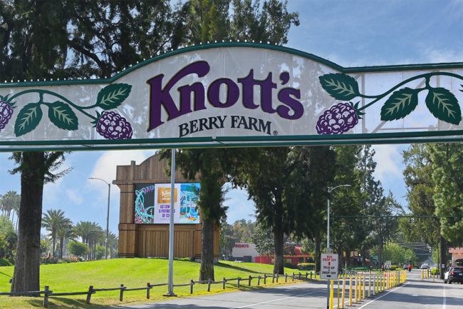 Entrance to Knot's Berry Farm.