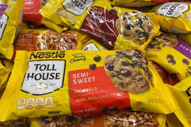 Nestle Toll House chocolate chips.