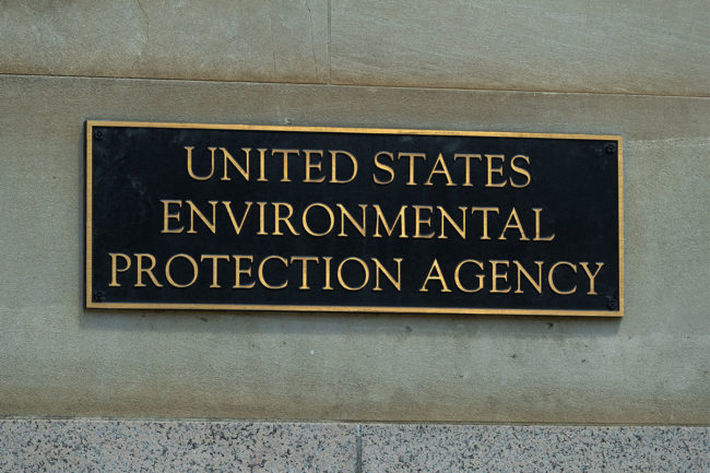 United States EPA sign. 