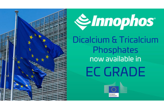 Innophos calcium phosphates now available in EC grade. 