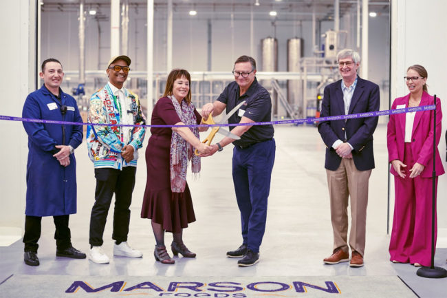 Marson Foods waffle facility ribbon cutting.