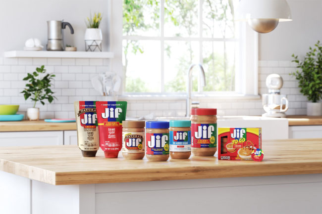 Assortment of Jif products. 