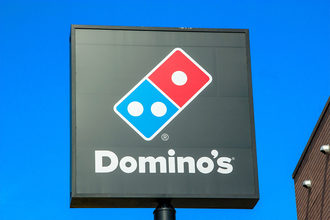 Domino's Pizza sign. 
