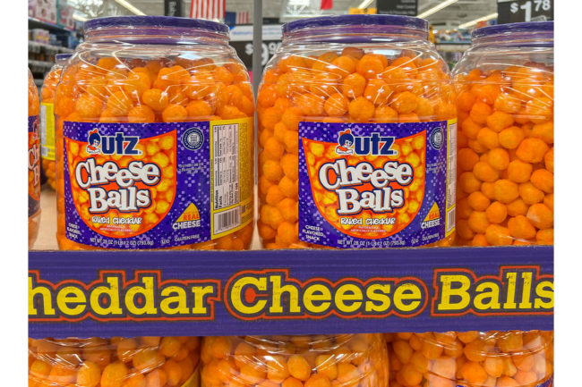 Utz Cheese Balls. 