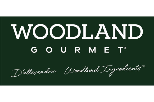 Woodland Gourmet logo. 