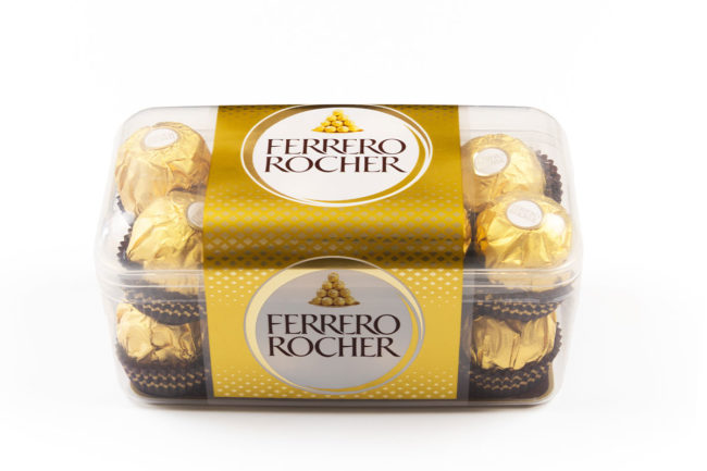 Ferrero Rocher chocolates. 