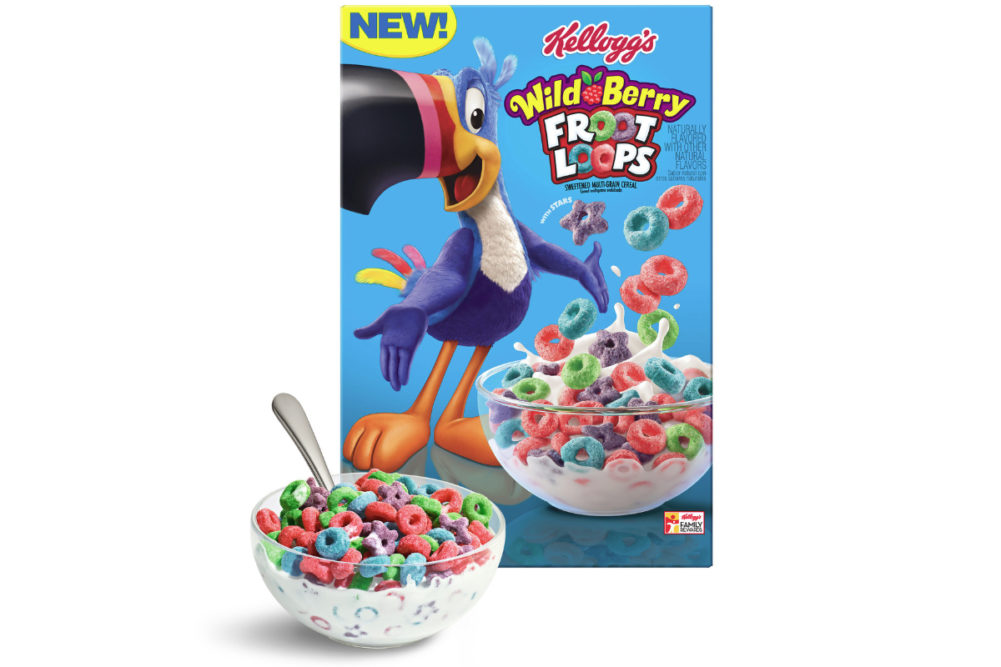 The Kellogg Co. has introduced Wild Berry Froot Loops.