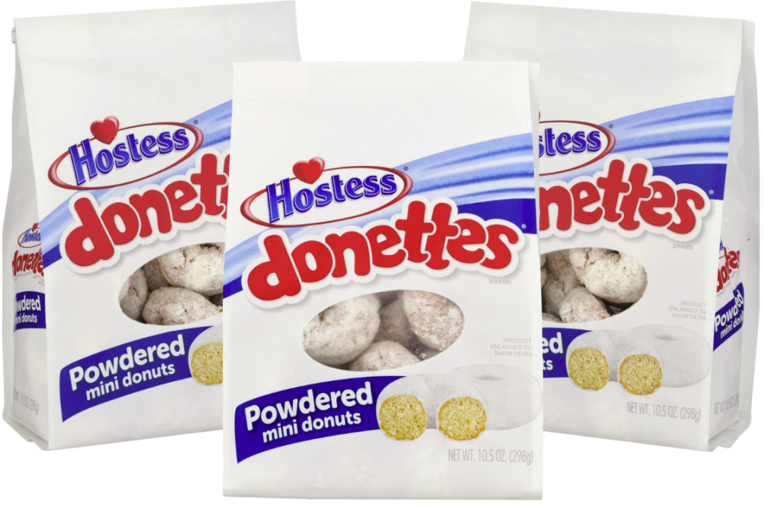 Hostess powdered sugar Donettes