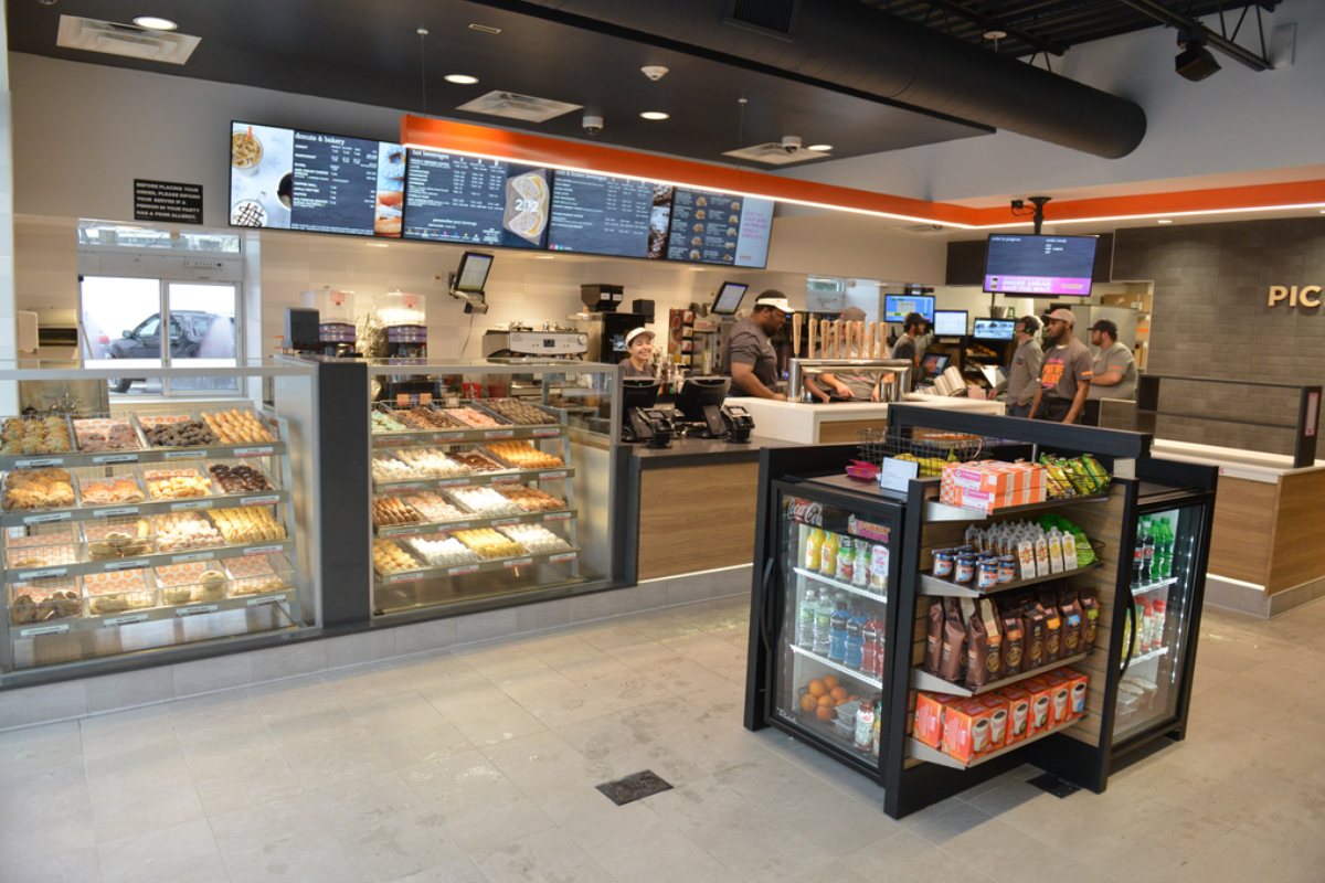 Dunkin Nextgen Stores Feature Donut Cases At The Front