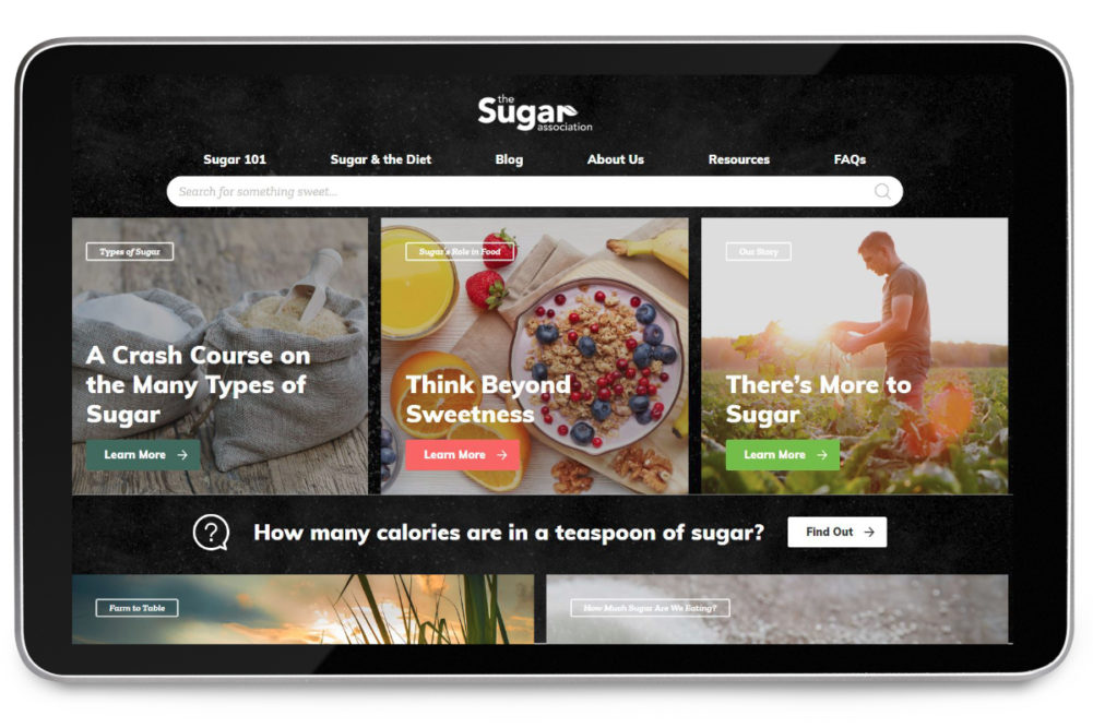 Sugar Association web site