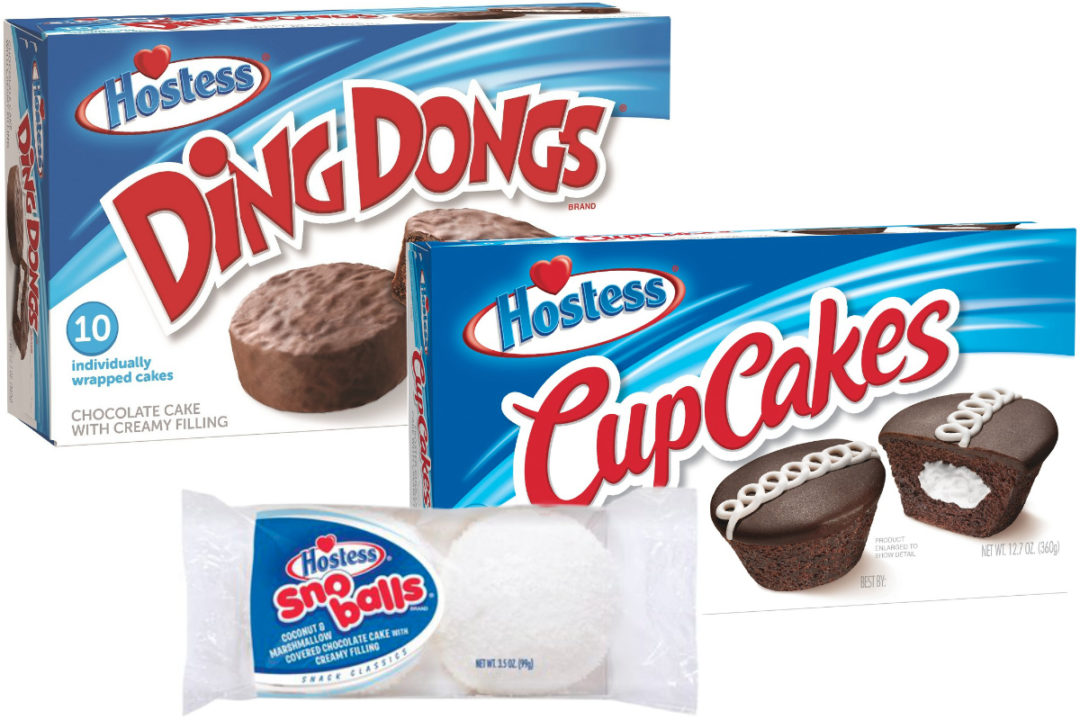 Hostess Chocolate CupCakes, Chocolate Ding Dongs and SnoBalls