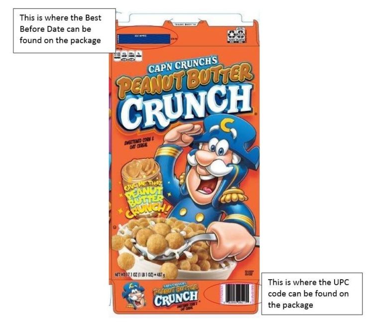 Cap’n Crunch’s Peanut Butter Crunch recall