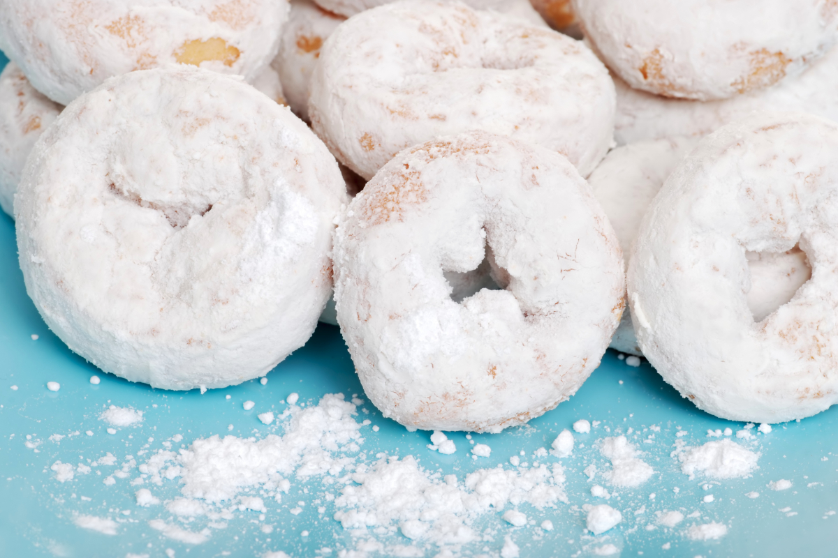 Mini powdered donuts