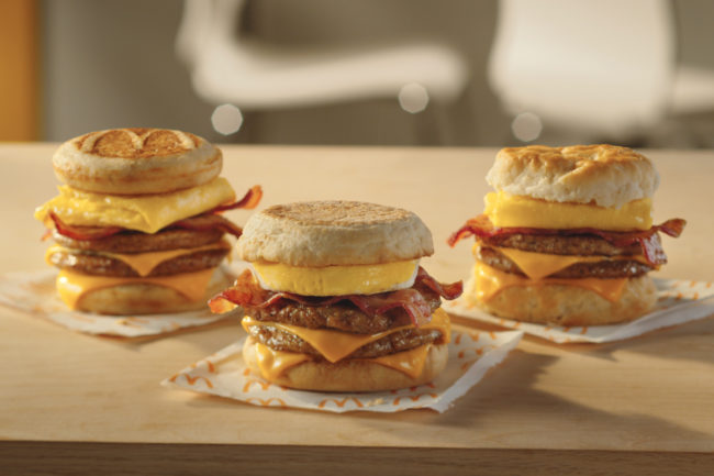 McDonald's Triple Stacks breakfast sandwiches