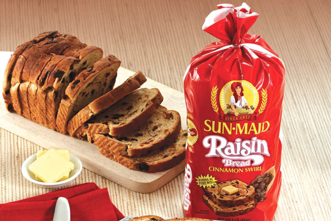 Sun-Maid raisin bread, Flowers Foods