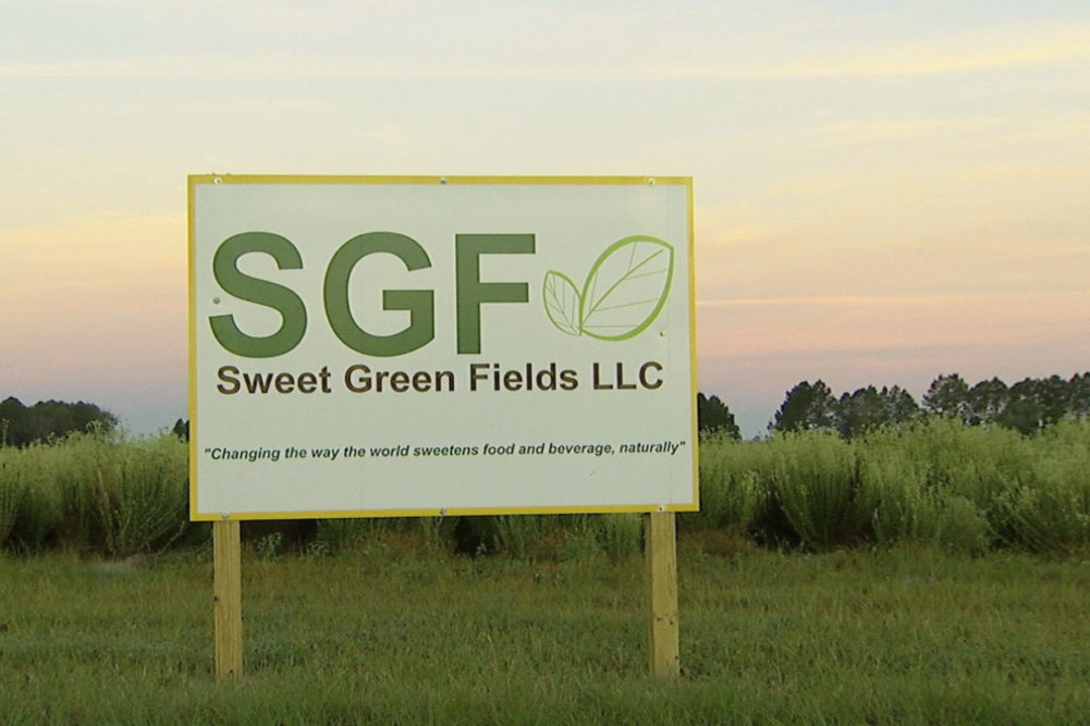 Sweet Green Fields stevia sign